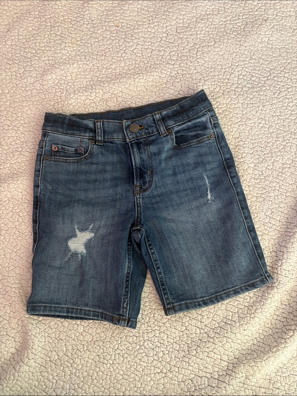 wonder nation light blue denim shorts